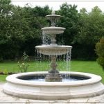Fuente en el centro del parque.