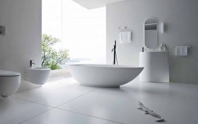 Baño blanco: diseño elegante y con estilo.