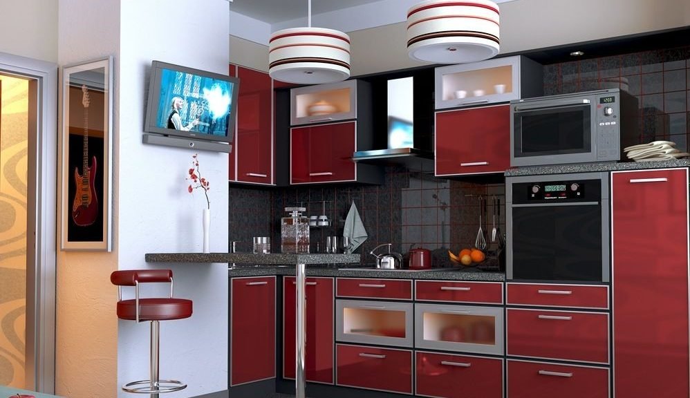 ห้องครัวพร้อมท่อแอร์