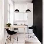 Cocina blanco y negro