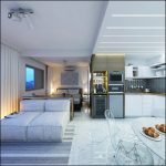 La sala se combina con la cocina.