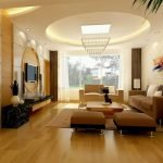Sala de estar con ventanas de piso