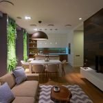 Diseño de apartamentos de tres habitaciones de 80 m2.