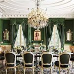 Paredes verdes en el comedor
