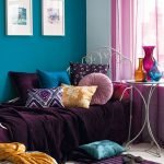 Color saturado de muebles