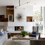 Chimenea en la sala de estar