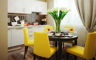 Mesas de cocina modernas para el interior.