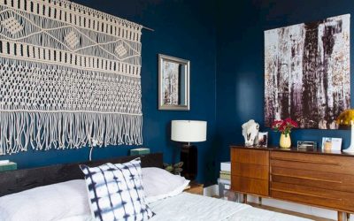 Macramé en un interior moderno