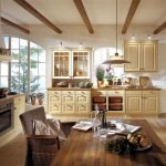 Muebles de marfil en el interior.