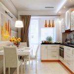 Rayas horizontales en la cocina