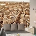 Foto de la ciudad en el fondo de pantalla