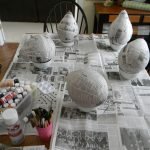 Pelotas en blanco