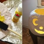 Calabaza de papel maché