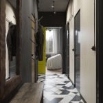 Piso de ajedrez en el interior