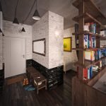 Libros en los estantes