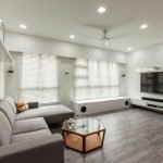 Sala de estar en estilo sueco moderno