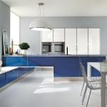 Minimalismo cocina azul