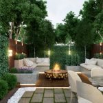 Área de patio con muebles de exterior.