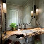 Espejo sobre el lavabo