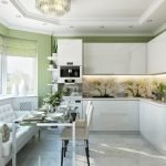 Cocina en blanco