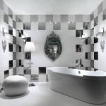 Piso de baño blanco