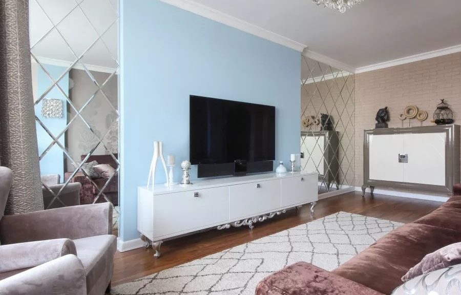 Gạch gương trong nội thất