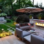 Sala de estar con chimenea