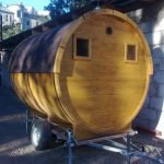 Remolque de baño de madera