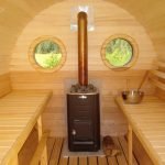 Baño sobre ruedas con caldera
