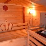 Disposición de un baño sobre ruedas.