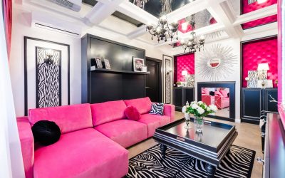 Color fucsia: una combinación con otros colores en el interior.