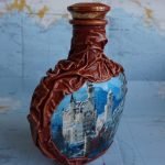 Hacer una botella de coñac con un paño