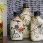 Botellas de decoupage