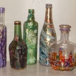 Cómo hacer un dibujo en las botellas.