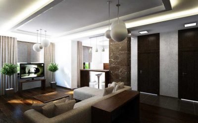 Apartamento de diseño interior de 4 habitaciones