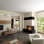 Chimenea junto a la ventana