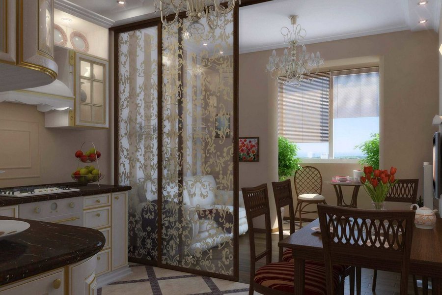 Dizajn kuhinje sa pregradom