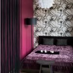 Morado en el diseño del dormitorio