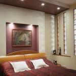 Imitación de ventanas en el dormitorio.