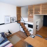 Opción de diseño para un apartamento con un área pequeña.
