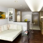 Opción para iluminar un apartamento de una habitación.