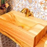 Azulejo con patrones en el fregadero