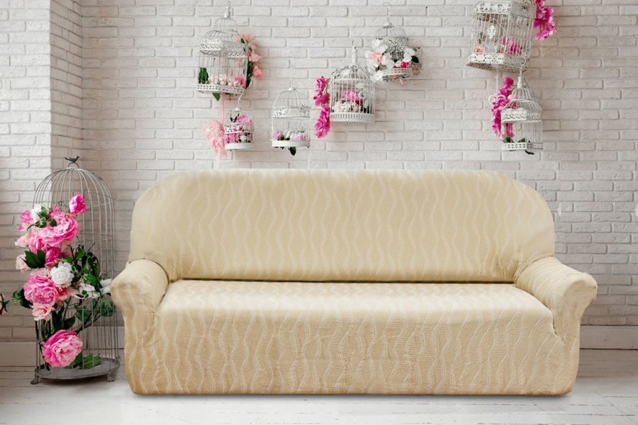 Euro-dækning på en sofa