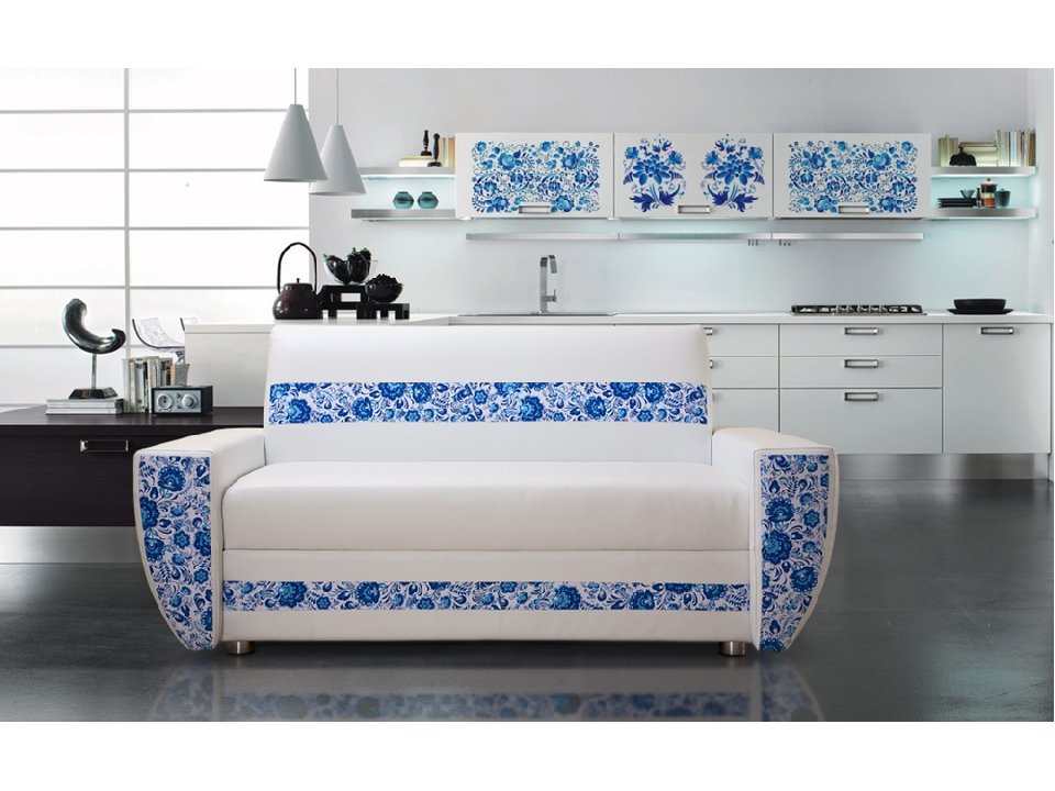 Gzhel sofa