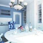 Mesa blanca en la cocina
