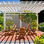 Pérgola blanca