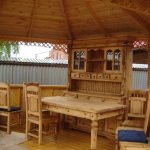 Muebles de jardín de madera