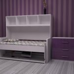 Papel tapiz morado en el interior