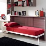 Cama plegable roja