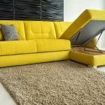 Sofá cama amarillo
